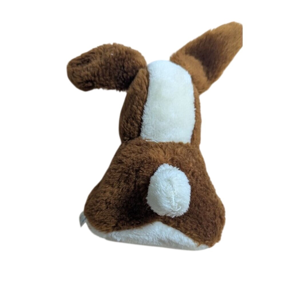 vintage Broadway Toy Adorable Brown & White Plush Bunny Rabbit Stuffed Animal 9"